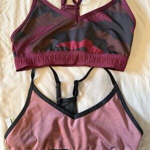 PINK Victoria's Secret Women's Camouflage and Solid Bralette Set